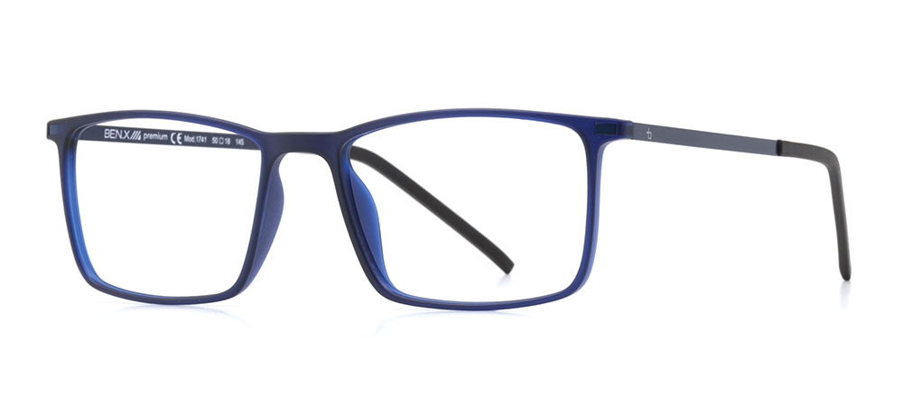 BENX PREMIUM BXPRM 1741-M118 Optik Genç Erkek Köşeli Çerçeveli Grilamid (TR90) - 2