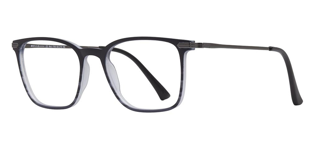 BENX PREMIUM BXPRM 1743-C.01 Optik Genç Erkek Köşeli Çerçeveli Grilamid TR90 - 2