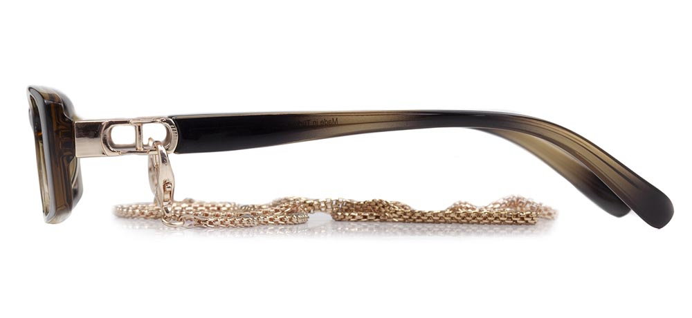 BENX PREMIUM BXPRM 1751-DM05 Optik Genç Kadın Köşeli Çerçeveli Grilamid TR90 - 3
