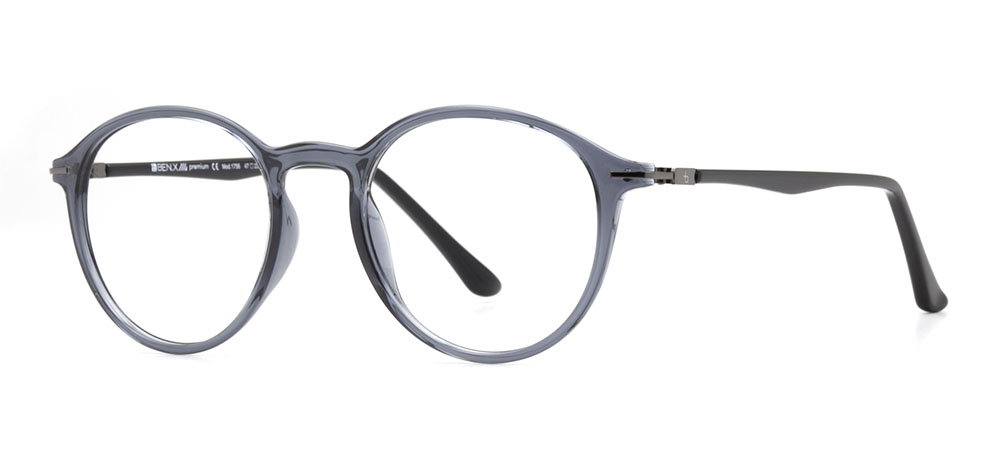 BENX PREMIUM BXPRM 1756-05 Optik Genç Erkek,Kadın,Unisex Yuvarlak Çerçeveli Grilamid TR90 - 2