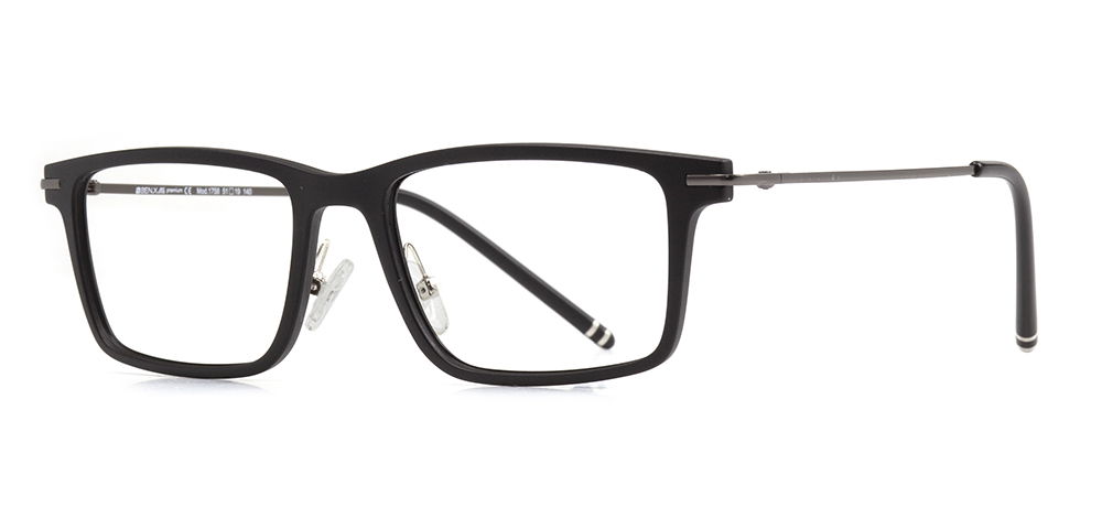BENX PREMIUM BXPRM 1758-M06 Optik Genç Erkek,Kadın,Unisex Köşeli Çerçeveli Grilamid (TR90) - 2