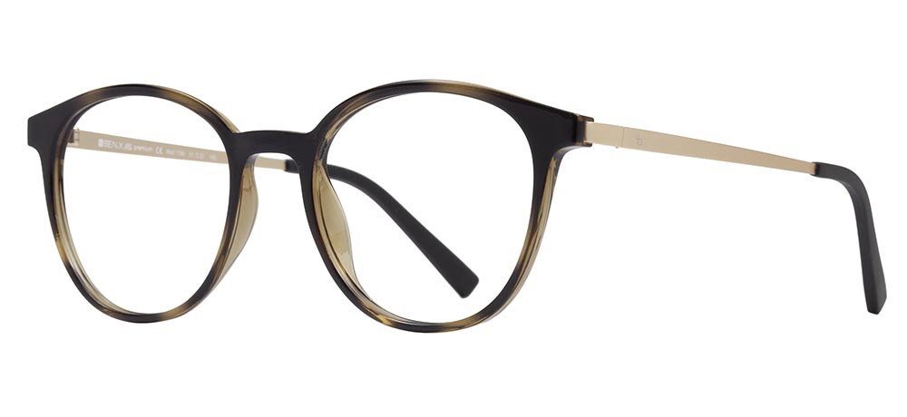 BENX PREMIUM BXPRM 1790-DM05 Optik Genç Erkek,Kadın,Unisex Yuvarlak Çerçeveli Grilamid TR90 - 2