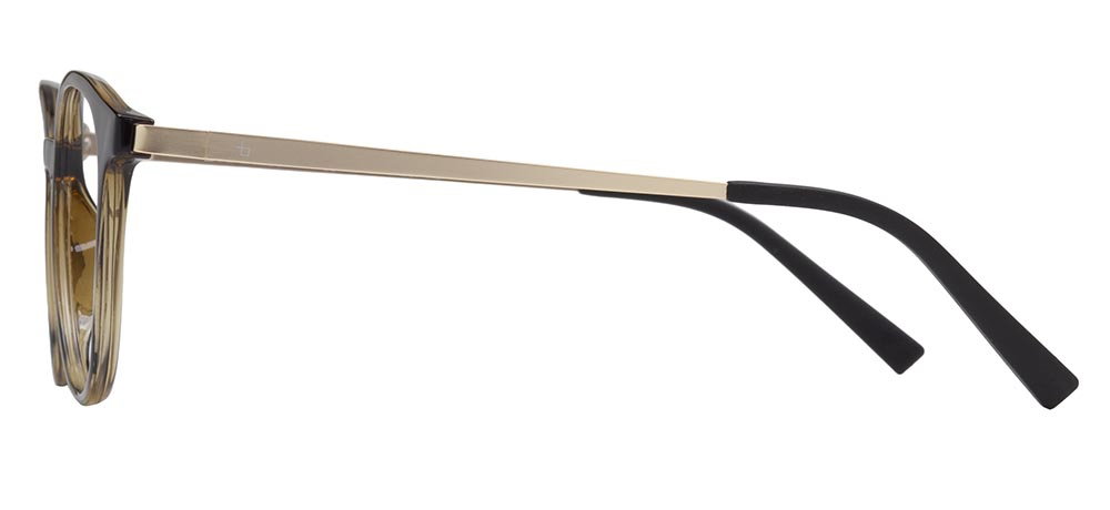 BENX PREMIUM BXPRM 1790-DM05 Optik Genç Erkek,Kadın,Unisex Yuvarlak Çerçeveli Grilamid TR90 - 3