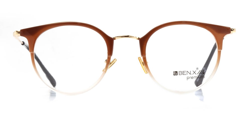 BENX PREMIUM BXPRM 1791-C.06 Optik Genç Kadın Yuvarlak Çerçeveli Grilamid (TR90) - 1
