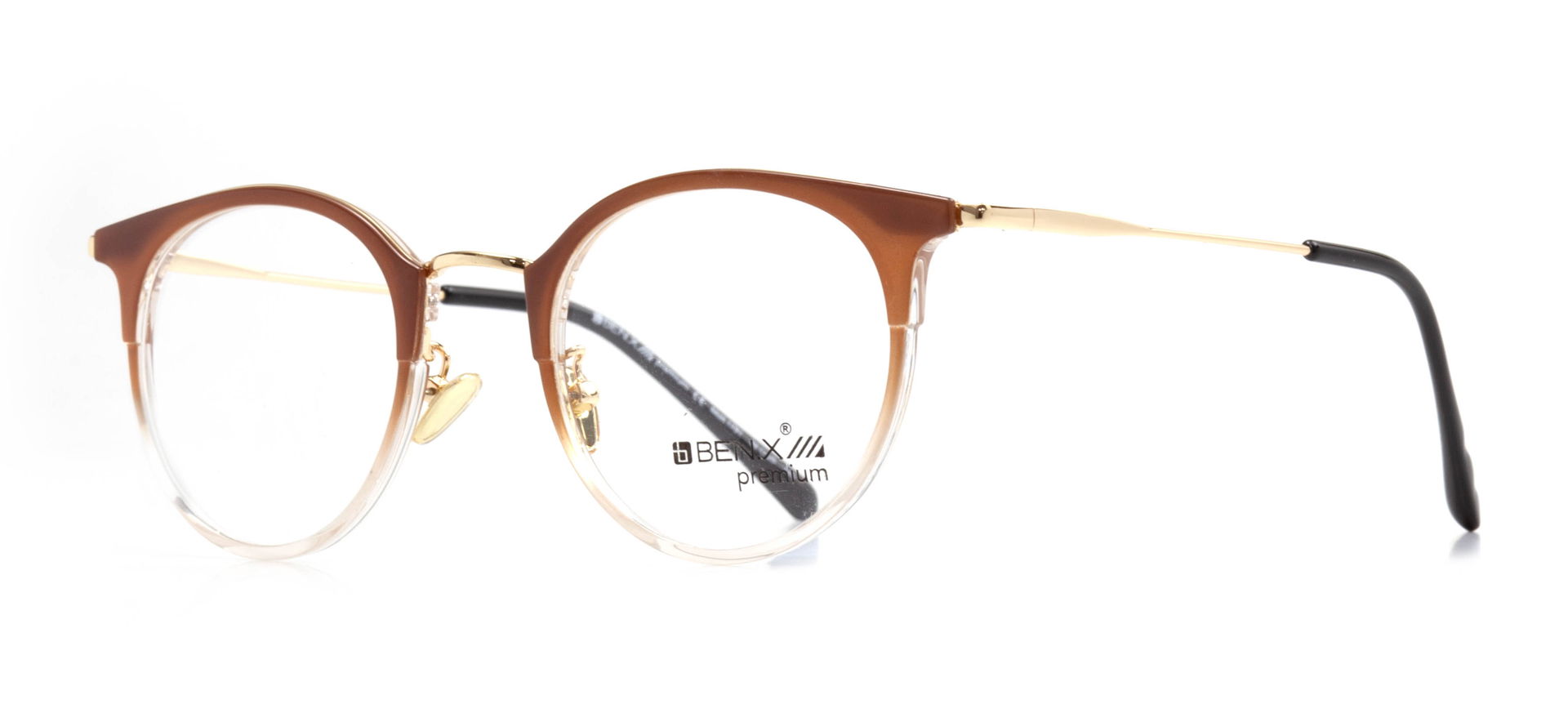 BENX PREMIUM BXPRM 1791-C.06 Optik Genç Kadın Yuvarlak Çerçeveli Grilamid (TR90) - 2