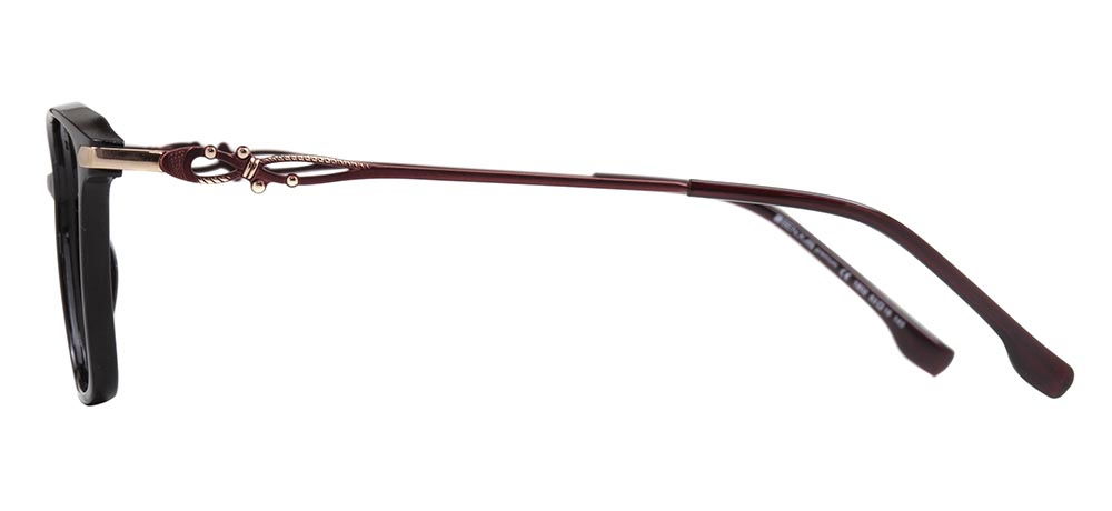 BENX PREMIUM BXPRM 1802-C.06 Optik Genç Kadın Köşeli Çerçeveli Grilamid TR90 - 3