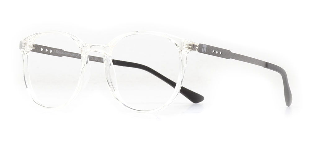 BENX PREMIUM BXPRM 5282-01 Optik Genç Kadın Yuvarlak Çerçeveli Grilamid (TR90) - 2