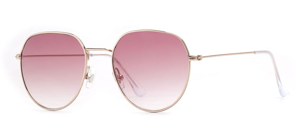 BENX SUNGLASSES BXGÜNŞ 8009.51-C.16 AC Güneş Genç Kadın Geometrik Çerçeveli Metal UV400 - 2