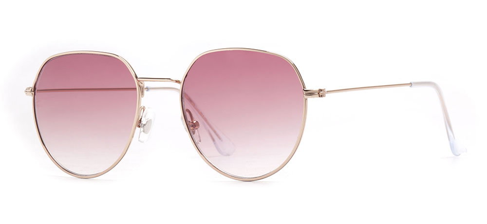 BENX SUNGLASSES BXGÜNŞ 8009.51-C.16 AC Güneş Genç Kadın Geometrik Çerçeveli Metal UV400 - 2