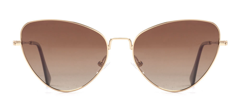 BENX SUNGLASSES BXGÜNŞ 8015.54-C.14 Güneş Genç Kadın Köşeli Çerçeveli Metal Polarize - 1