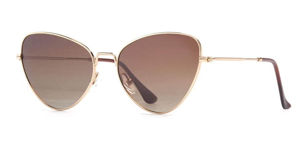 BENX SUNGLASSES BXGÜNŞ 8015.54-C.14 Güneş Genç Kadın Köşeli Çerçeveli Metal Polarize - 2