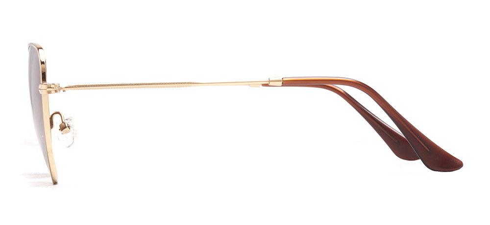 BENX SUNGLASSES BXGÜNŞ 8015.54-C.14 Güneş Genç Kadın Köşeli Çerçeveli Metal Polarize - 3