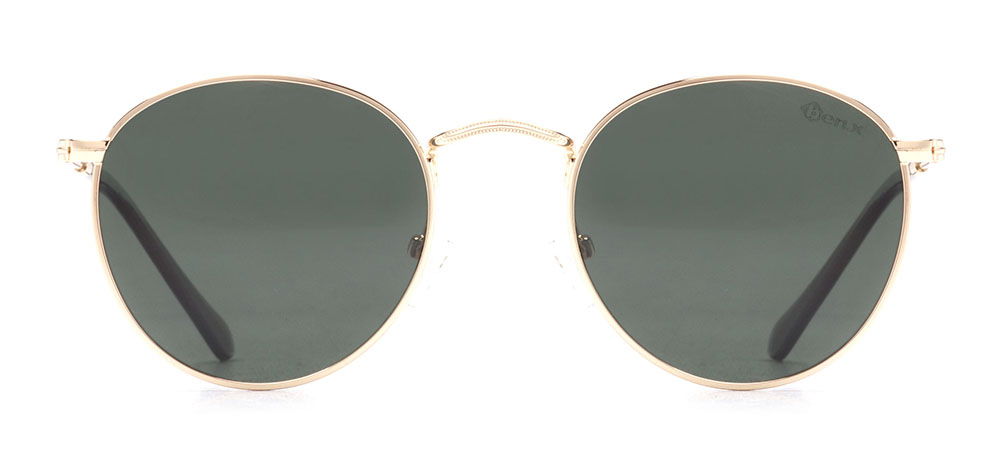 BENX SUNGLASSES BXGÜNŞ ITH 8006.46-C.07 Güneş Genç Erkek,Kadın,Unisex Yuvarlak Çerçeveli Metal Polarize - 1