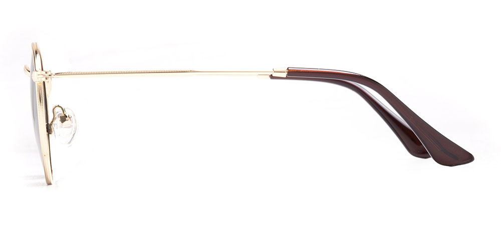 BENX SUNGLASSES BXGÜNŞ ITH 8006.46-C.07 Güneş Genç Erkek,Kadın,Unisex Yuvarlak Çerçeveli Metal Polarize - 3