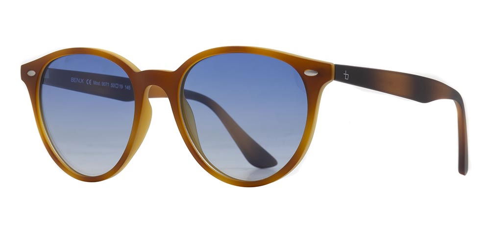 BENX SUNGLASSES BXGÜNŞ9071-C.10 Güneş Genç Erkek,Kadın,Unisex Yuvarlak Çerçeveli Grilamid TR90 UV400,Polarize - 2