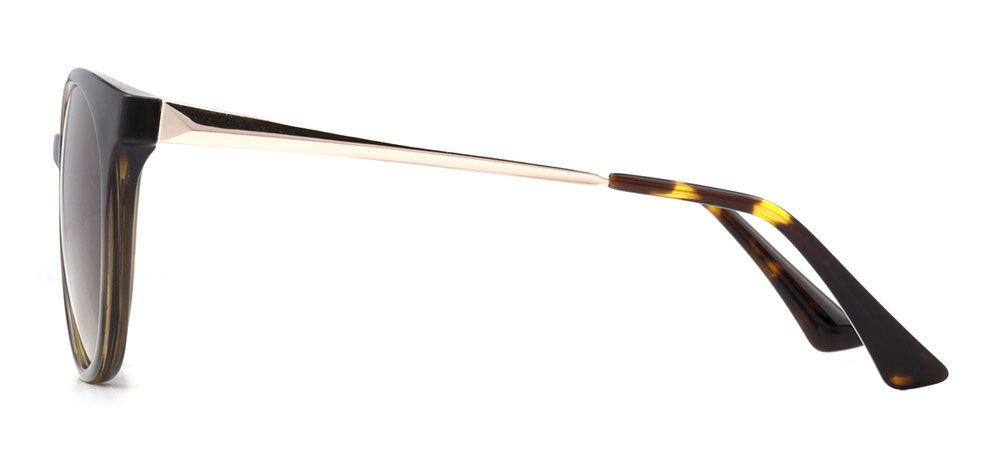 BENX SUNGLASSES BXGÜNŞ9246-DM05 Güneş Genç Kadın Yuvarlak Çerçeveli Grilamid (TR90) Polarize - 3