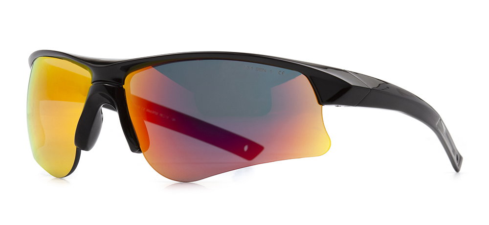 BENX TACTICAL BXBLS 9702-06 Güneş Genç,Yetişkin Erkek Bombeli Yarım Çerçeveli Grilamid TR90 UV400 - 2