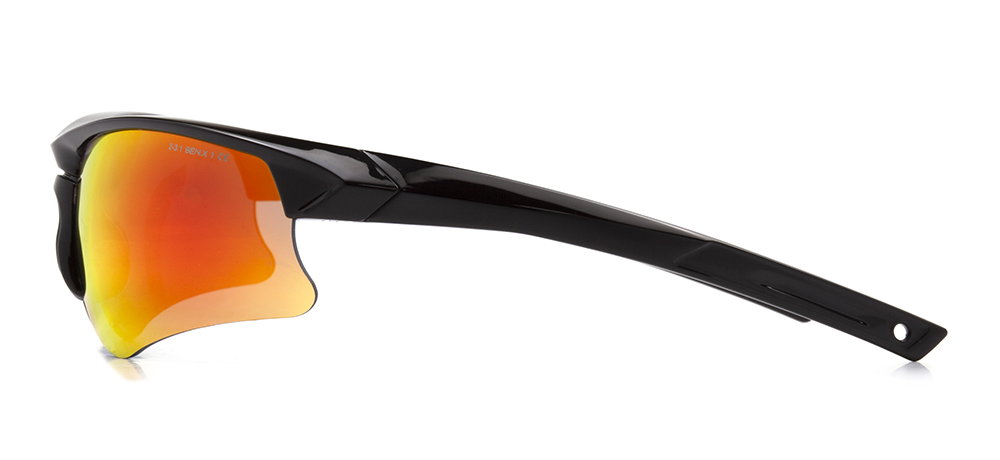 BENX TACTICAL BXBLS 9702-06 Güneş Genç,Yetişkin Erkek Bombeli Yarım Çerçeveli Grilamid TR90 UV400 - 3