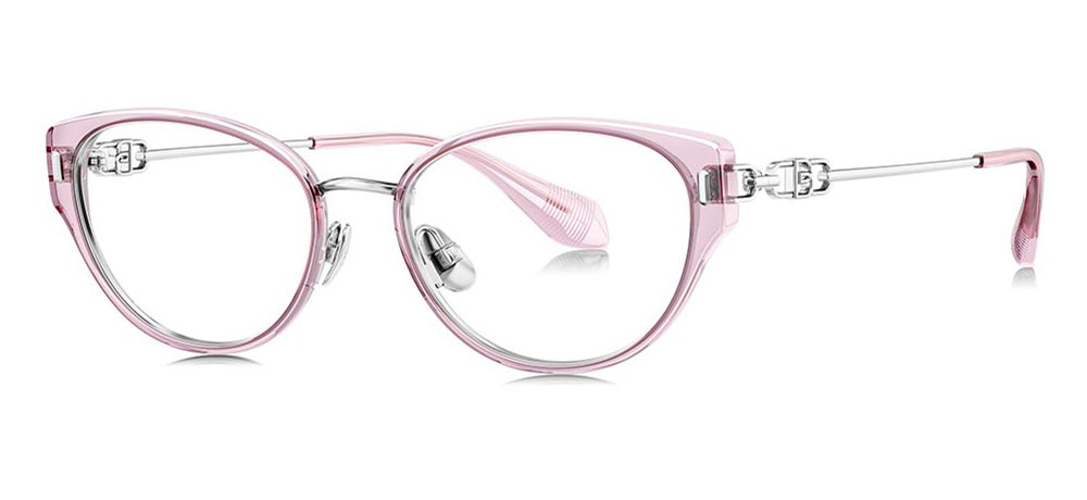 BOLON BA6019-B50 Optik Genç Kadın Çekik Çerçeveli Titanyum - 2