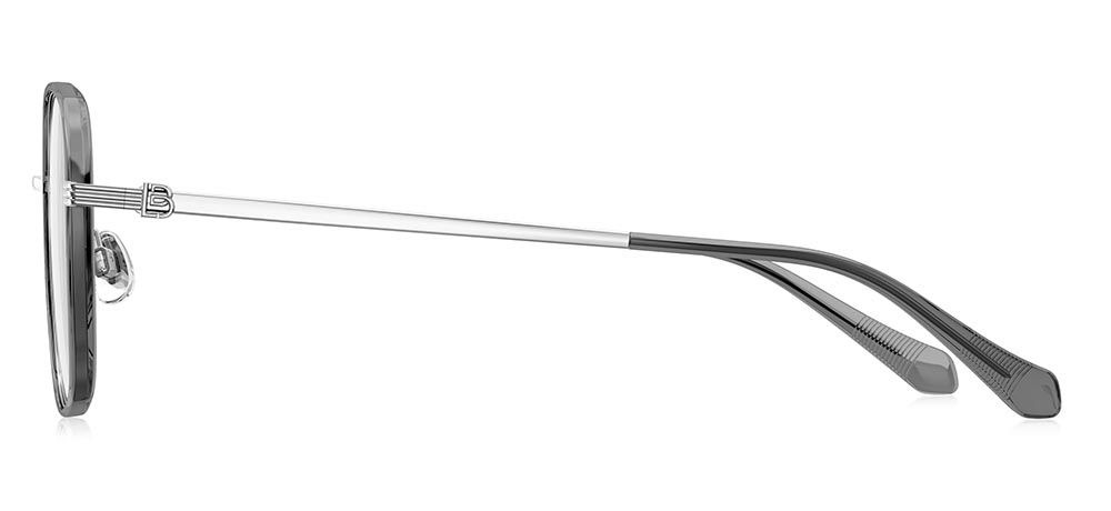 BOLON BA6021-B16 Optik Genç Kadın Köşeli Çerçeveli Titanyum - 3