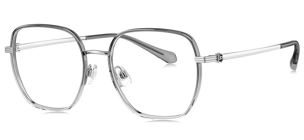 BOLON BA6053-B19 Optik Genç Kadın Köşeli Çerçeveli Titanyum - 2