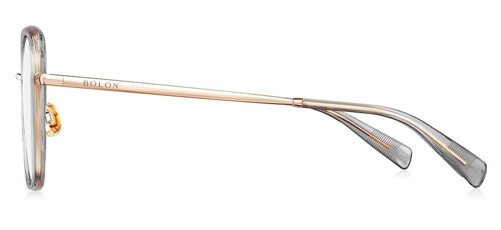 BOLON BA6082-B16 Optik Genç Kadın Köşeli Çerçeveli Titanyum - 3