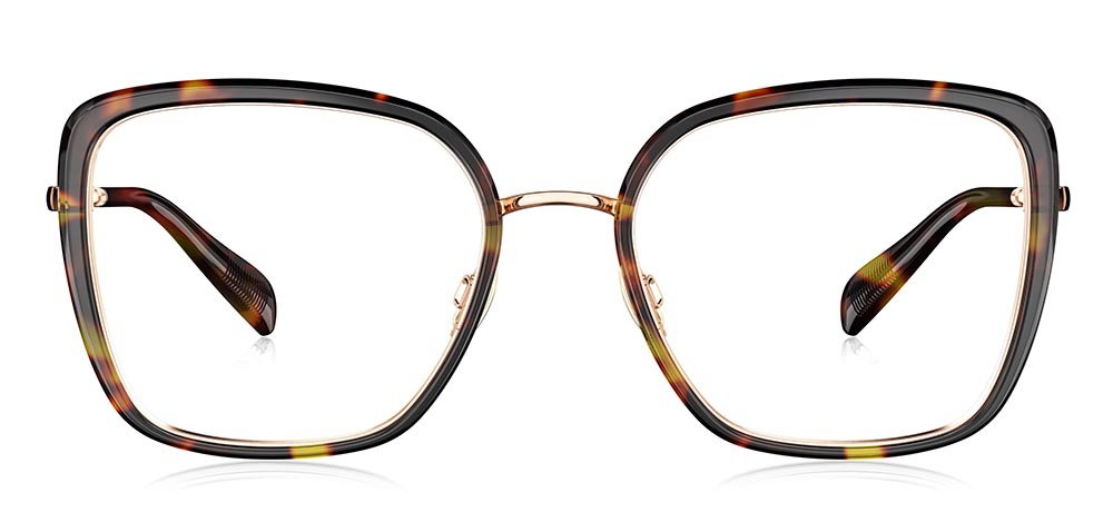 BOLON BA6082-B20 Optik Genç Kadın Köşeli Çerçeveli Titanyum - 1