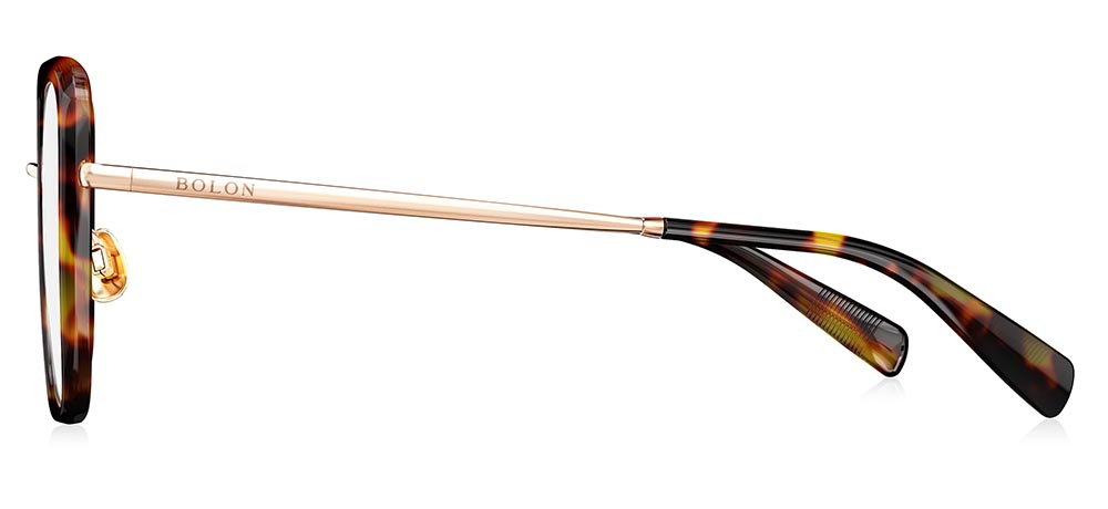 BOLON BA6082-B20 Optik Genç Kadın Köşeli Çerçeveli Titanyum - 3