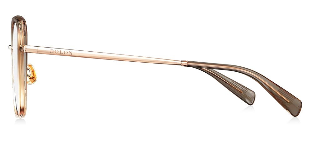 BOLON BA6082-B29 Optik Genç Kadın Köşeli Çerçeveli Titanyum - 3