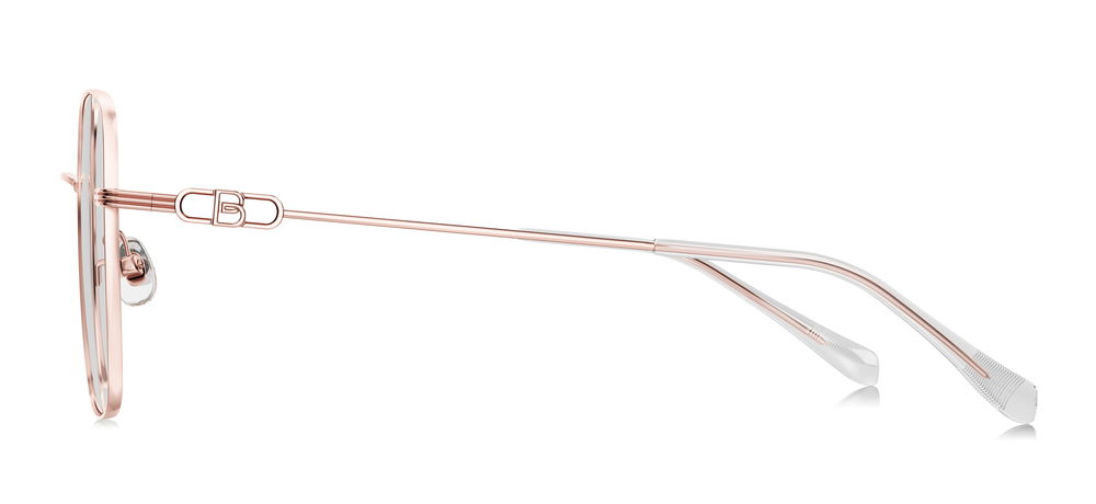 BOLON BH7007-B30 Optik Genç Kadın Köşeli Çerçeveli Titanyum - 3