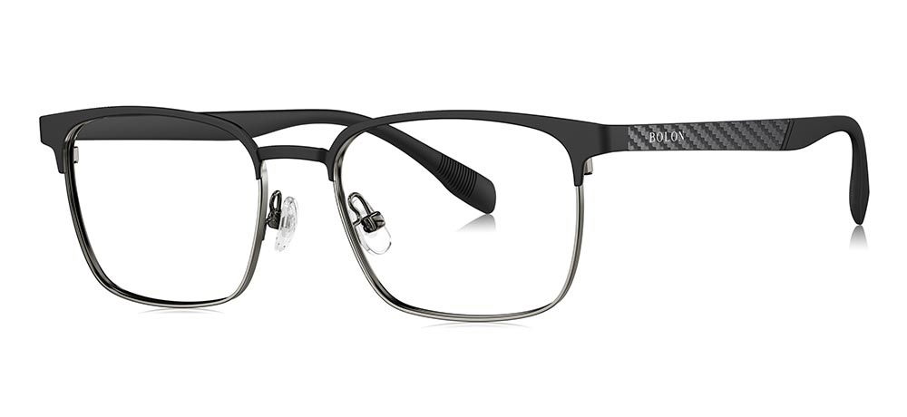 BOLON BH7031-B01 Optik Genç Erkek Köşeli Çerçeveli Titanyum - 2