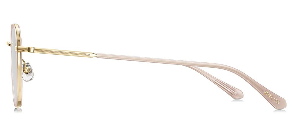 BOLON BJ6112-B60 Optik Genç Kadın Köşeli Çerçeveli Titanyum - 3