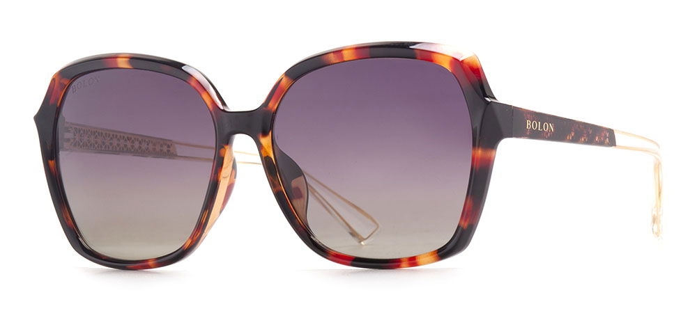 BOLON BL5011-C20 Güneş Genç,Yetişkin Kadın Köşeli Çerçeveli Asetat Polarize - 2