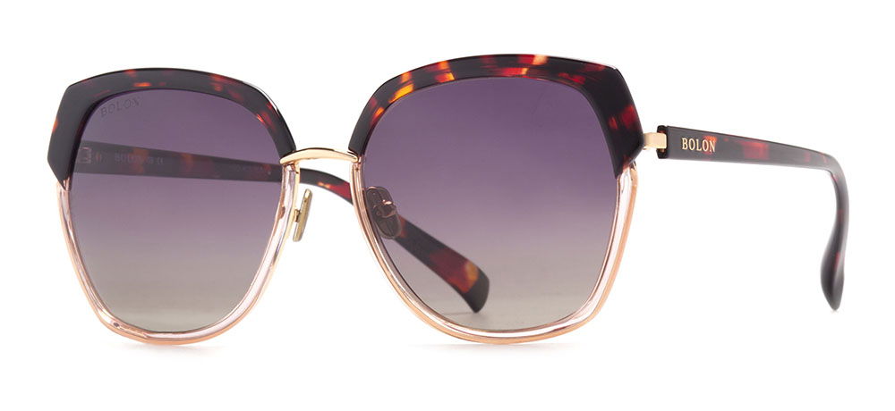 BOLON BL6028-C30 Güneş Genç,Yetişkin Kadın Geometrik Çerçeveli Titanyum Polarize - 2