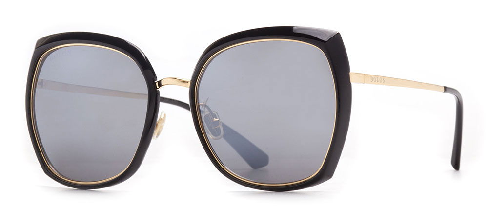 BOLON BL6058-B11 Güneş Genç,Yetişkin Kadın Köşeli Çerçeveli Titanyum Polarize - 2