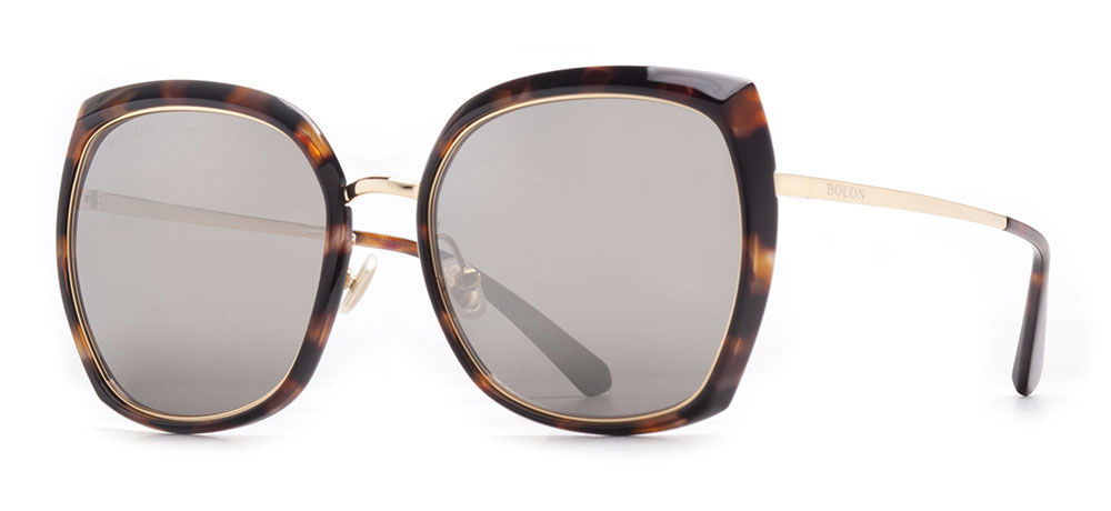 BOLON BL6058-B20 Güneş Genç,Yetişkin Kadın Köşeli Çerçeveli Titanyum Polarize - 2