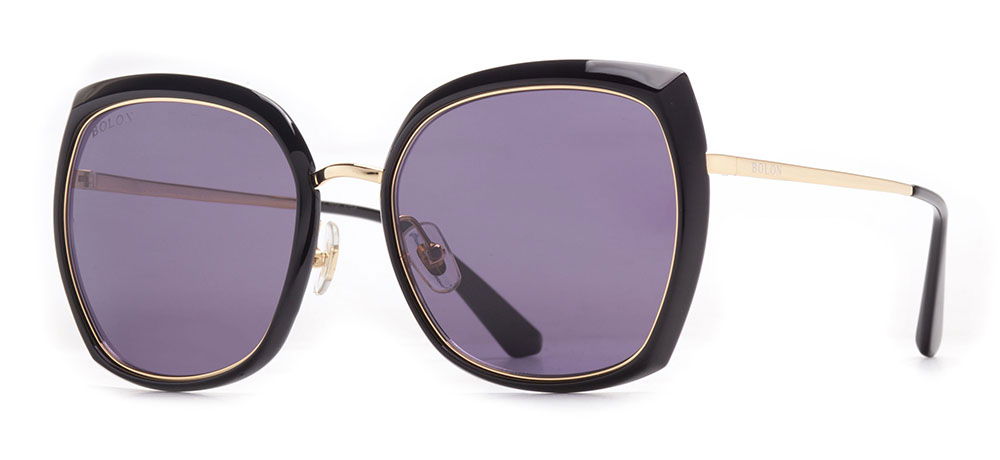 BOLON BL6058-C10 Güneş Genç,Yetişkin Kadın Köşeli Çerçeveli Titanyum Polarize - 2