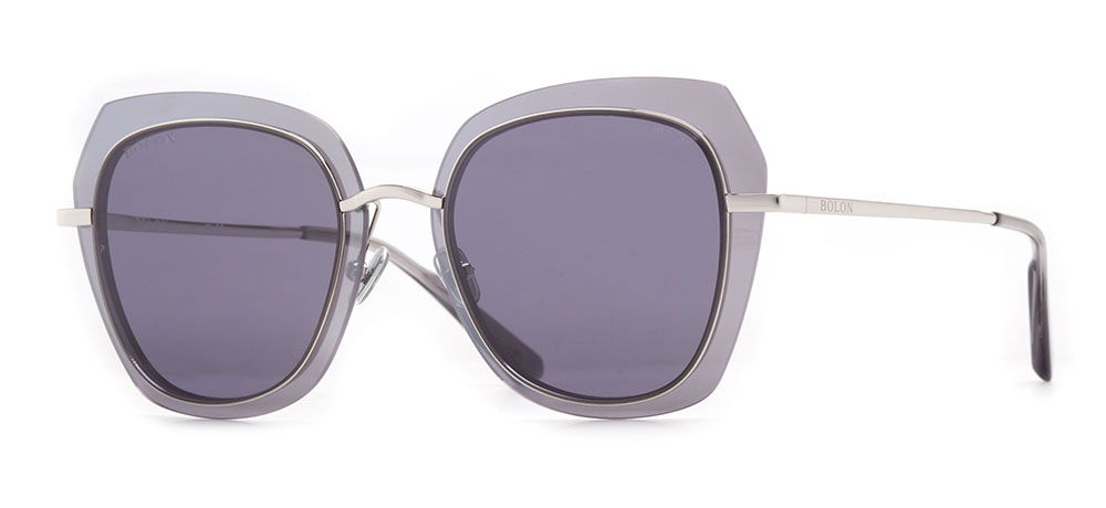BOLON BL7007-C10 Güneş Genç,Yetişkin Kadın Geometrik Çerçeveli Titanyum Polarize - 2