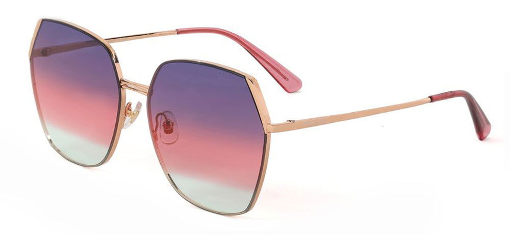 BOLON BL7103-A30 Güneş Genç,Yetişkin Kadın Geometrik Çerçevesiz Titanyum Polarize - 2