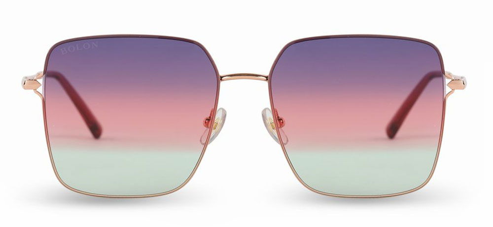 BOLON BL7120-A30 Güneş Genç,Yetişkin Kadın Köşeli Çerçeveli Titanyum Polarize - 1