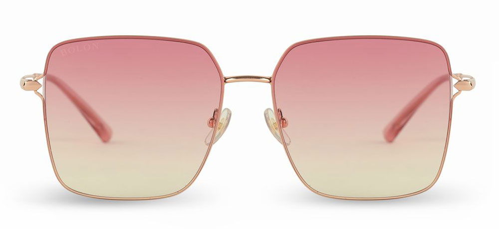 BOLON BL7120-A31 Güneş Genç,Yetişkin Kadın Köşeli Çerçeveli Titanyum Polarize - 1