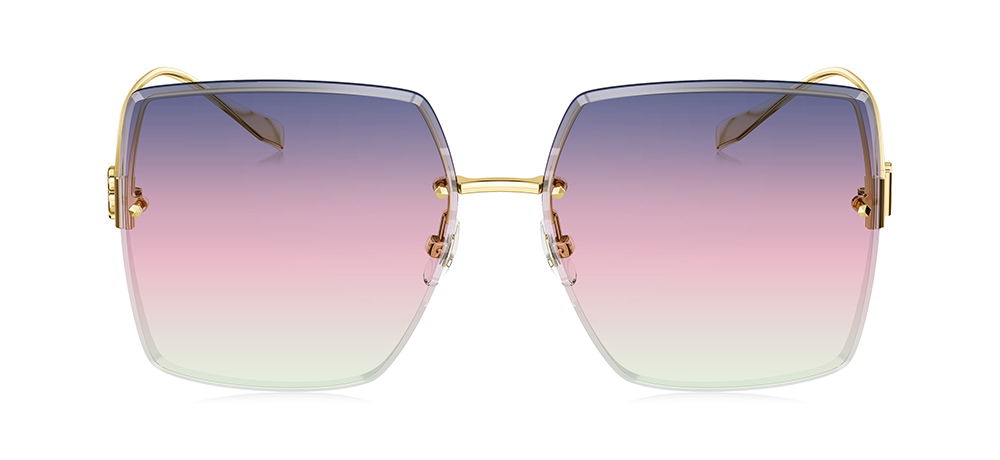 BOLON BL7138-A62 Güneş Genç,Yetişkin Kadın Köşeli Çerçevesiz Titanyum UV400 - 1