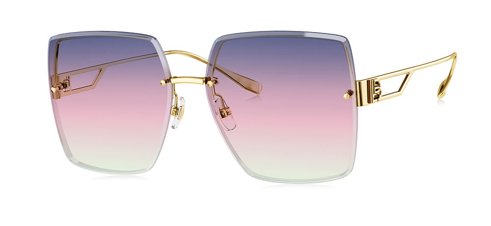 BOLON BL7138-A62 Güneş Genç,Yetişkin Kadın Köşeli Çerçevesiz Titanyum UV400 - 2