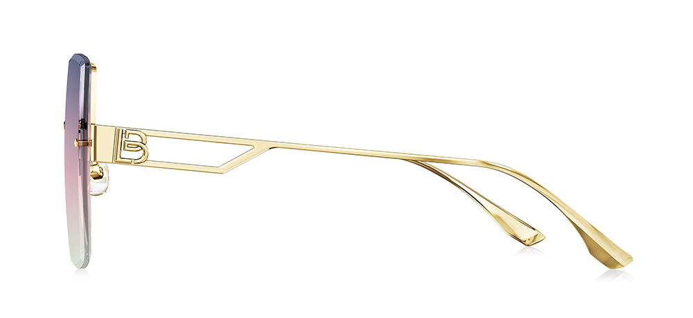 BOLON BL7138-A62 Güneş Genç,Yetişkin Kadın Köşeli Çerçevesiz Titanyum UV400 - 3