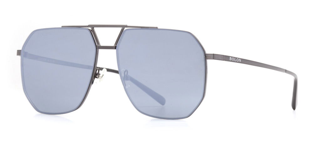 BOLON BL7150-D11 Güneş Genç,Yetişkin Erkek Geometrik Çerçeveli Titanyum Polarize - 2