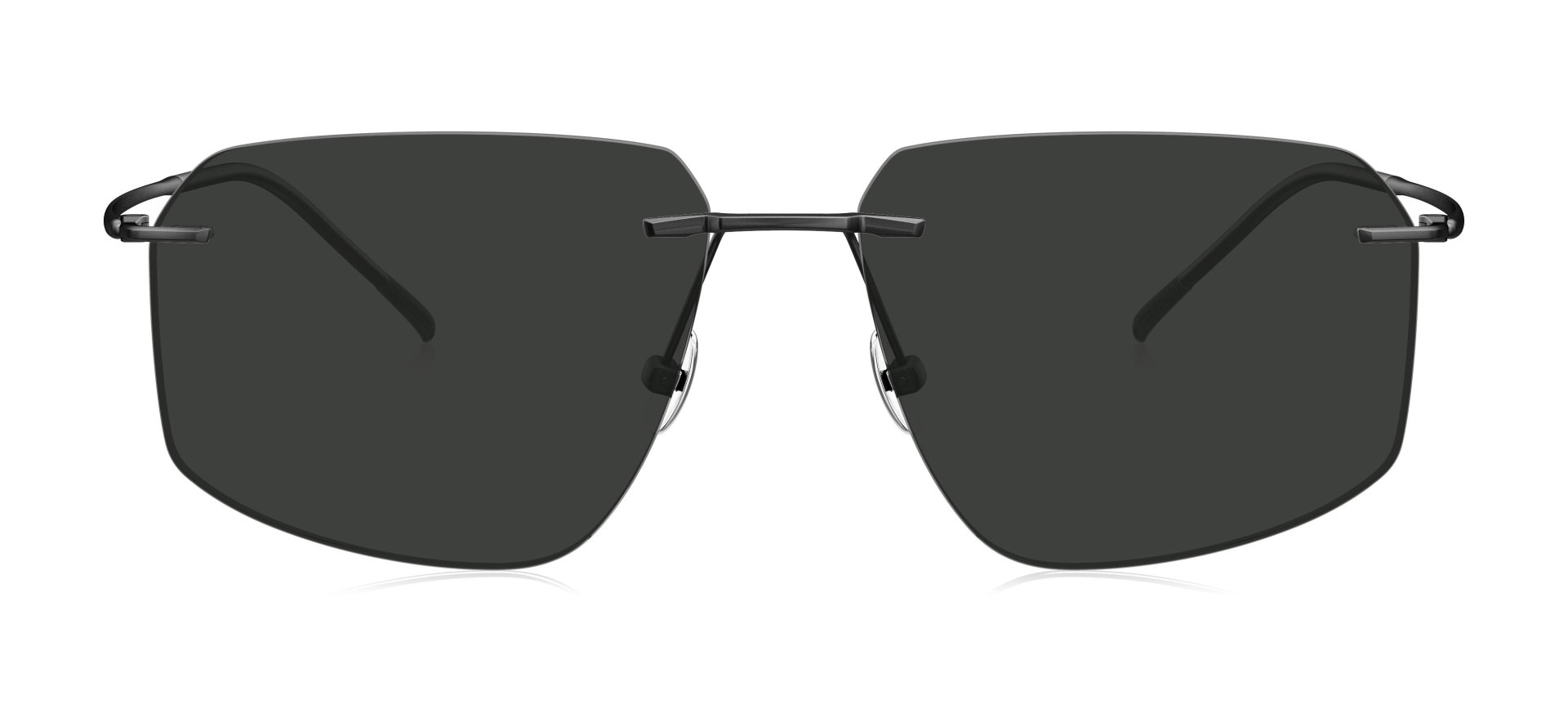 BOLON BV1026-C10 Güneş Genç Erkek Geometrik Çerçevesiz Titanyum UV400,Polarize - 1