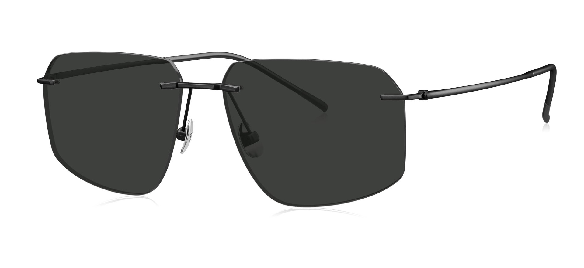 BOLON BV1026-C10 Güneş Genç Erkek Geometrik Çerçevesiz Titanyum UV400,Polarize - 2