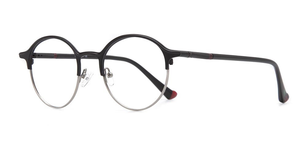 CARETTA CRTTA 7570-C1 Optik Genç,Yetişkin Erkek, Kadın, Unisex Yuvarlak Çerçeveli Metal - 2
