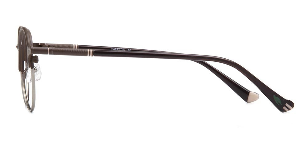 CARETTA CRTTA 7570-C4 Optik Genç,Yetişkin Erkek, Kadın, Unisex Yuvarlak Çerçeveli Metal - 3