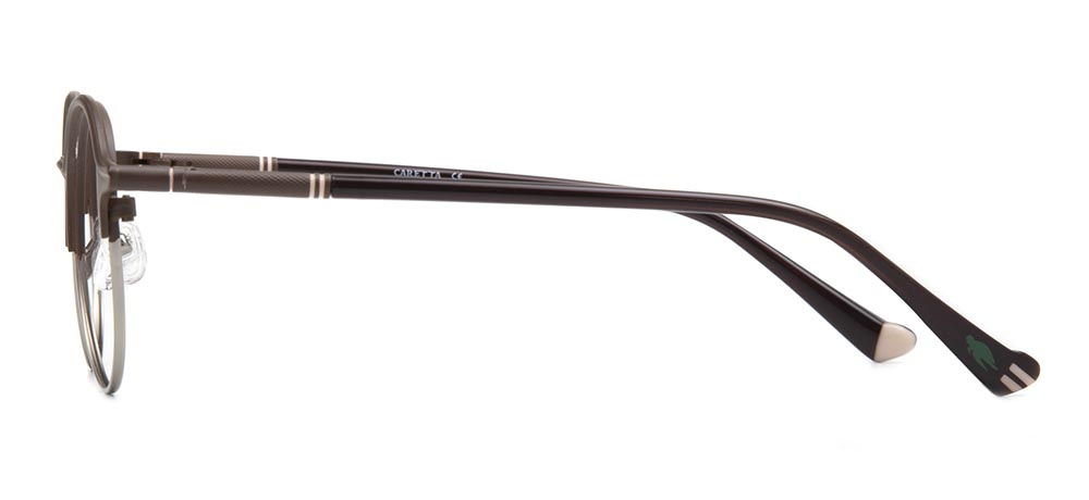 CARETTA CRTTA 7570-C4 Optik Genç,Yetişkin Erkek,Kadın,Unisex Yuvarlak Çerçeveli Metal - 3